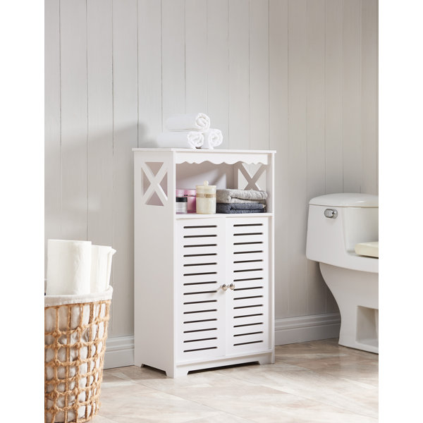 InRoom Designs Bathroom Floor Storage Cabinet | Wayfair